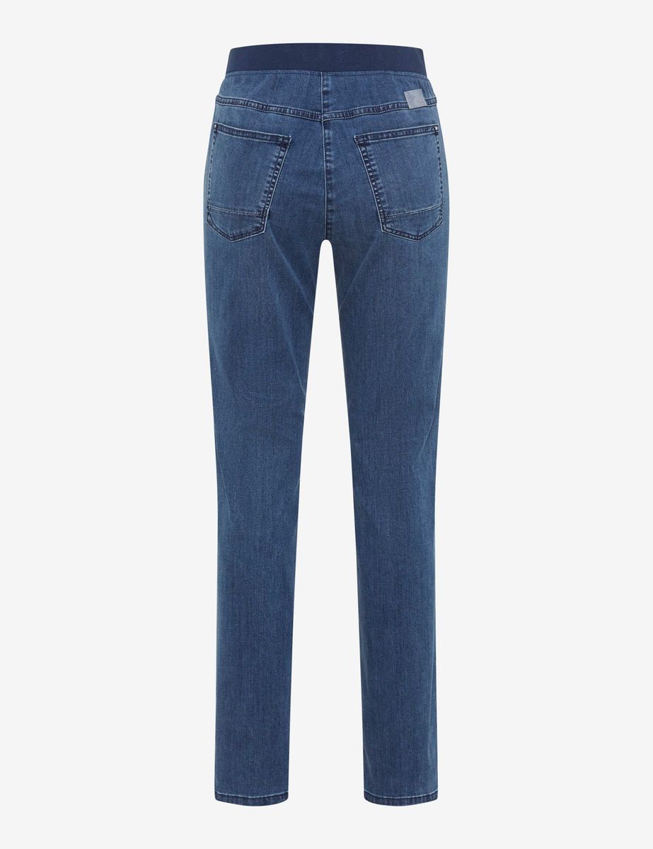 Denim Schlupfhose im Slim Fit