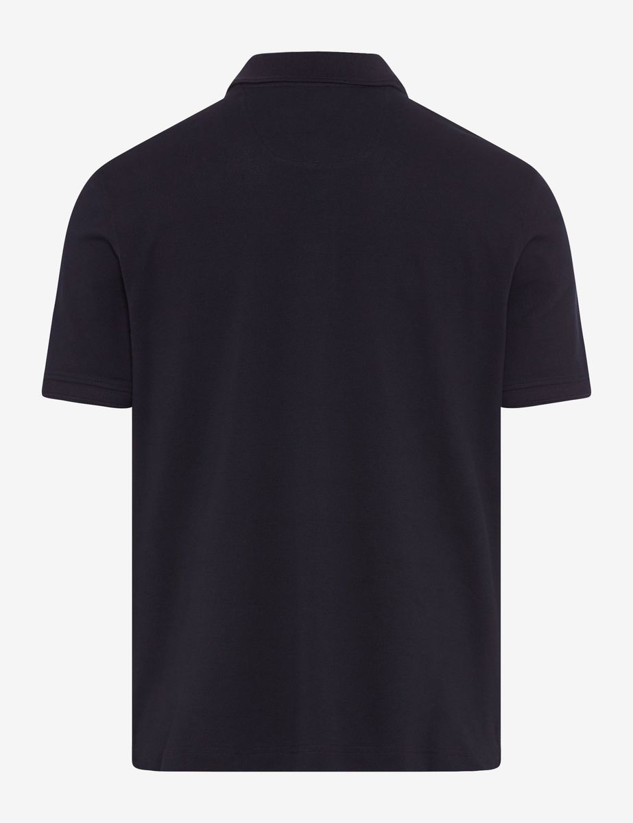 Herren Marineblaues Hi-Flex Piqué Poloshirt