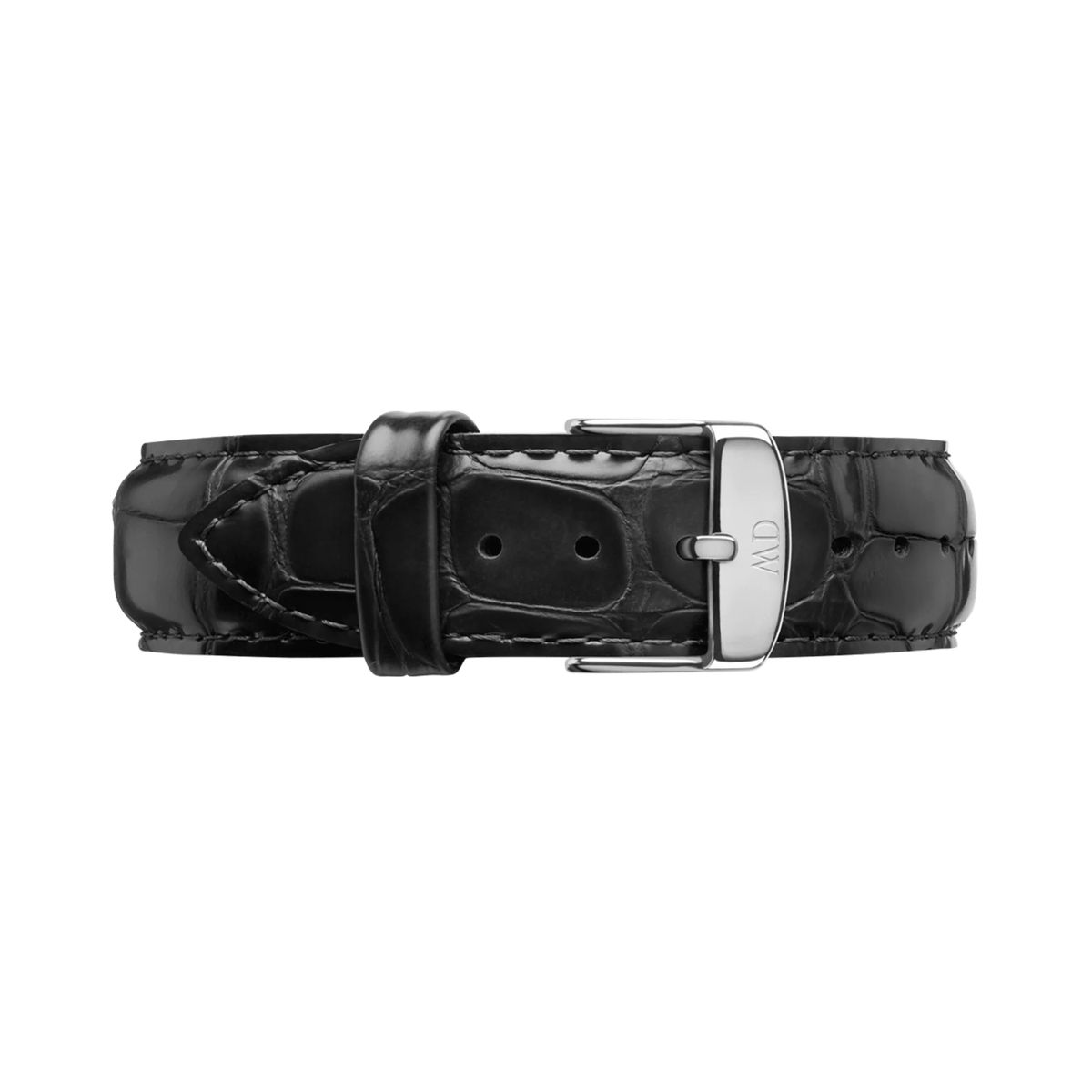 Schwarzes Leder Uhrenarmband