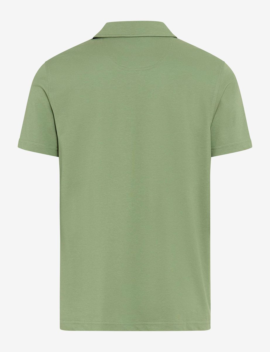 Herren Hellgrünes Baumwoll-Poloshirt