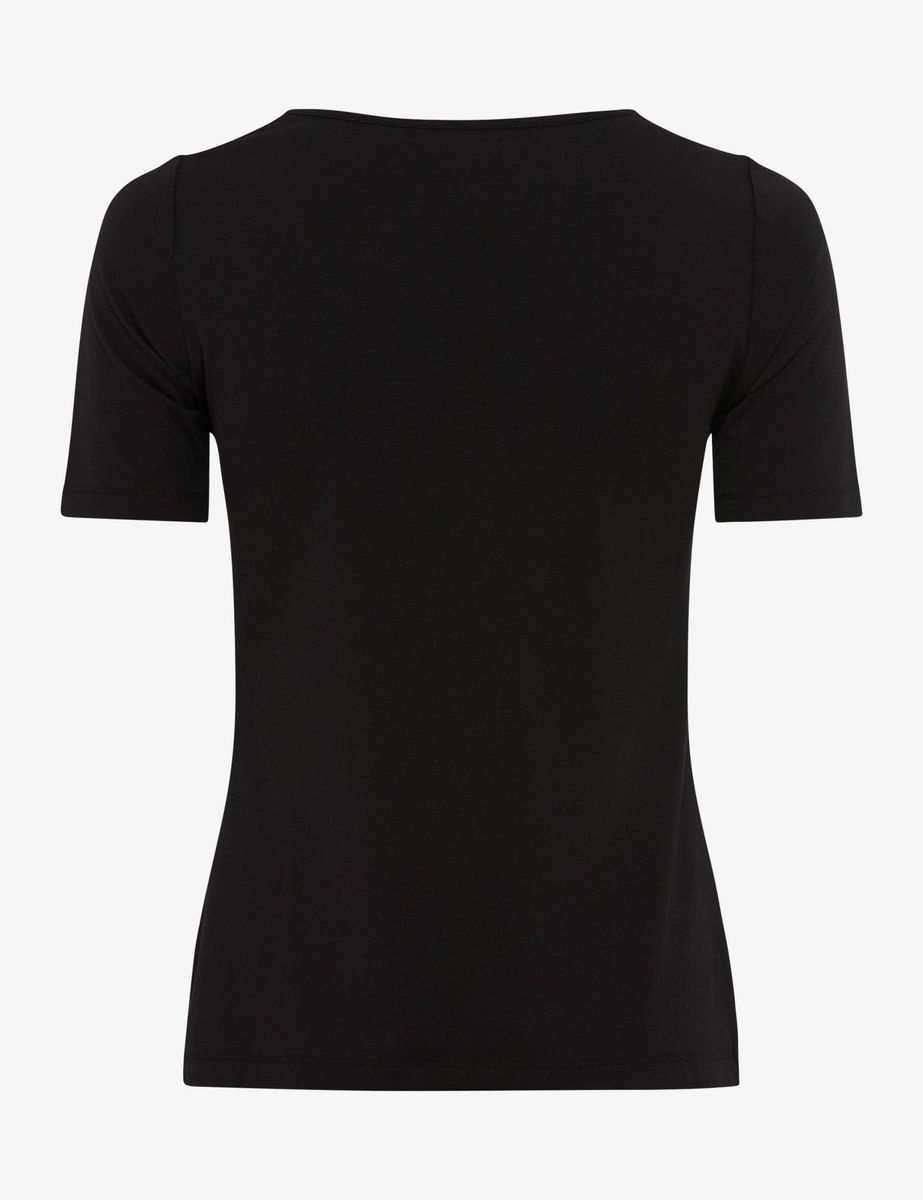 Klassisches Rundhals-T-Shirt mit kurzen Ärmeln
