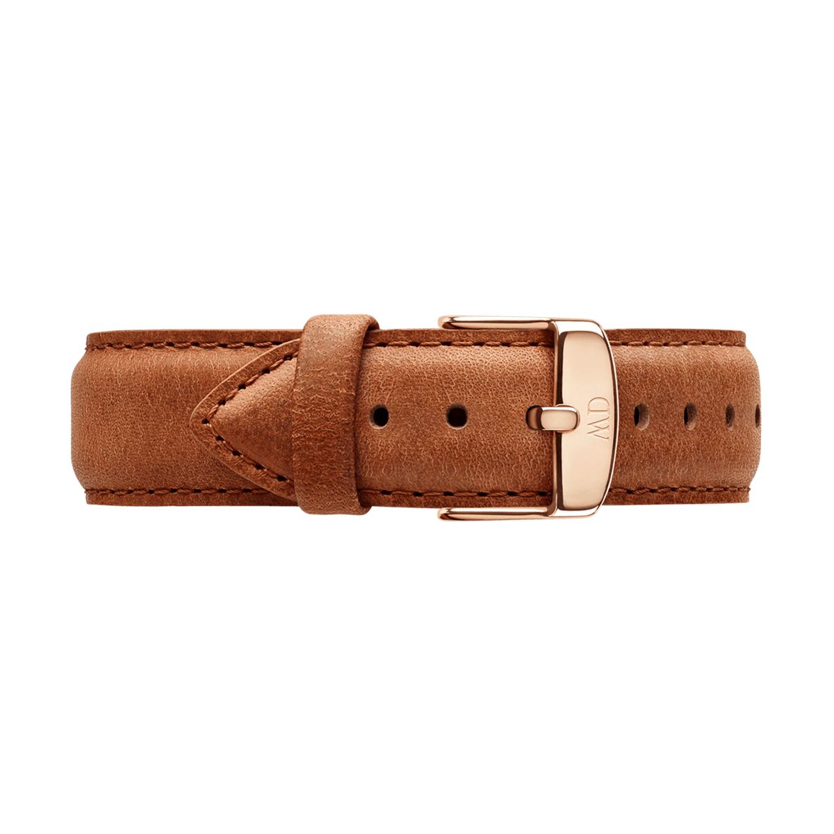 Braunes Leder Uhrenarmband Roségold