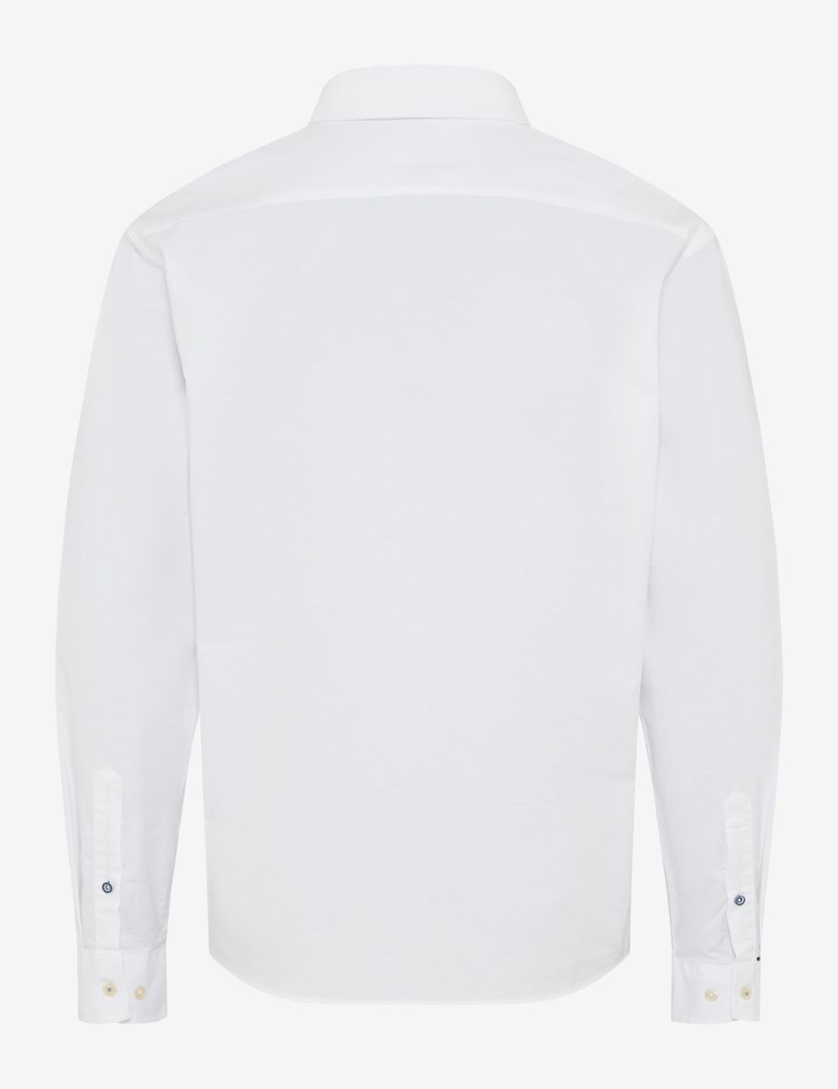 Herren Weißes Oxford Button-Down Hemd