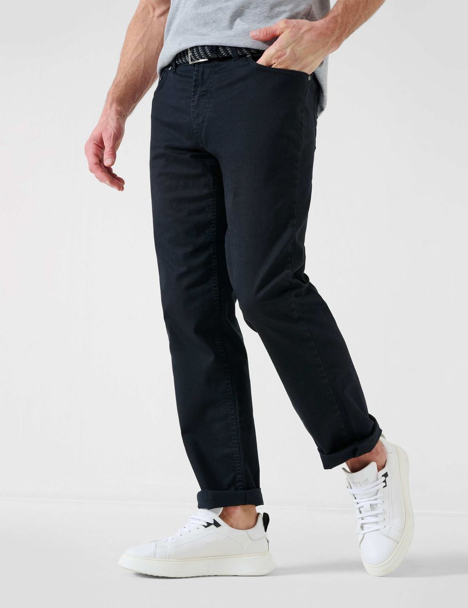 Herren Carlos Schwarze Chino-Hose