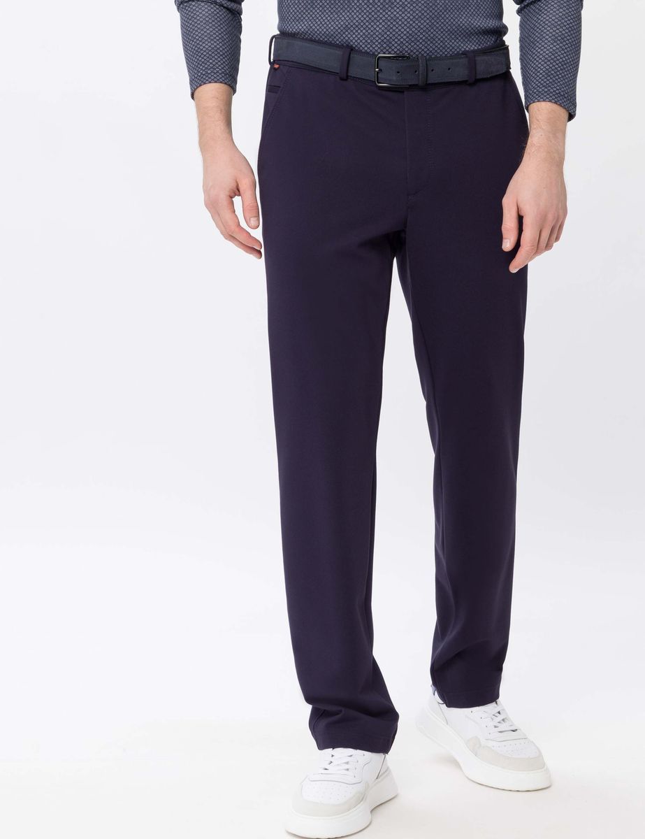 Herren Marineblaue Flatfront Hose
