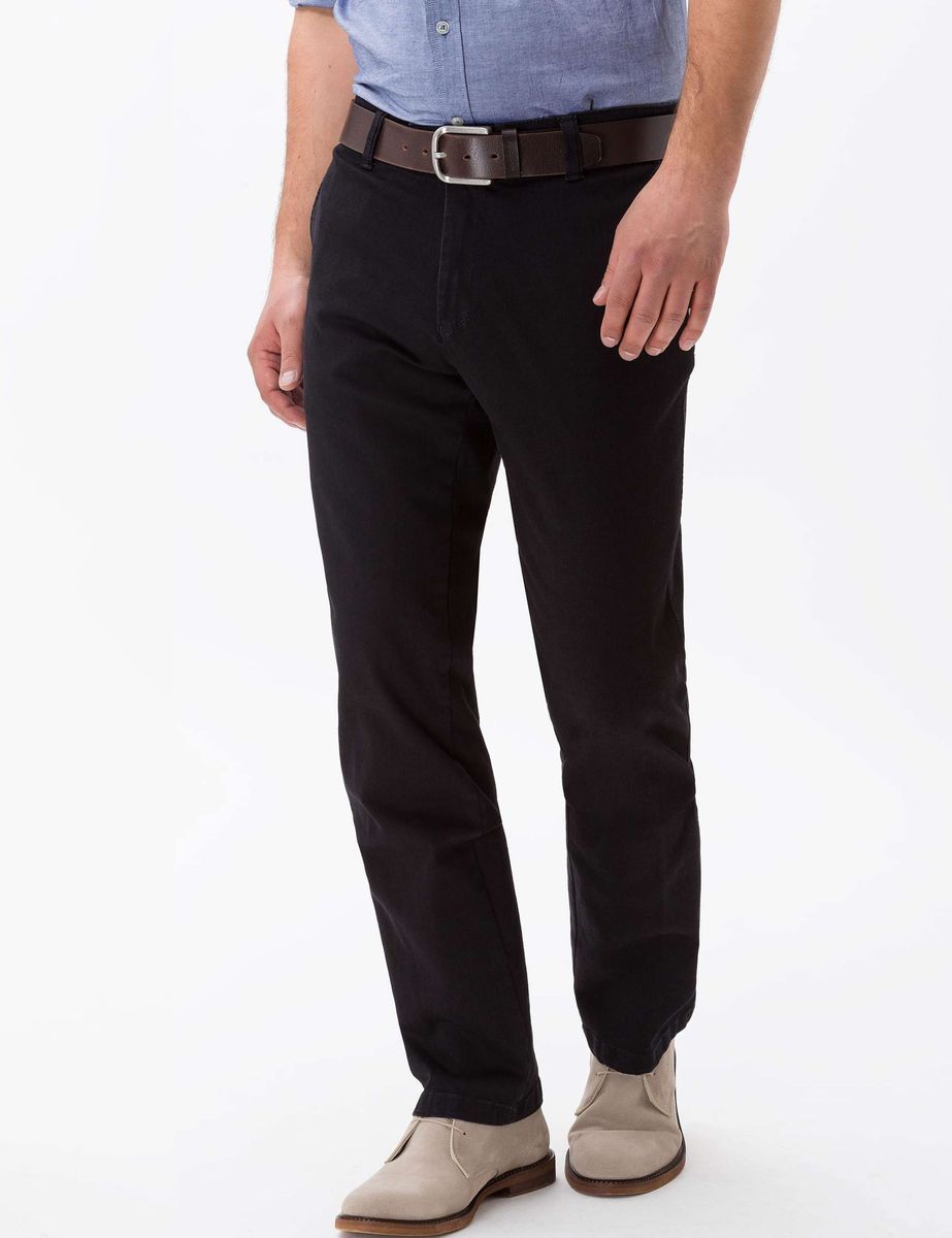 Herren Regular Fit Schwarze Chinos