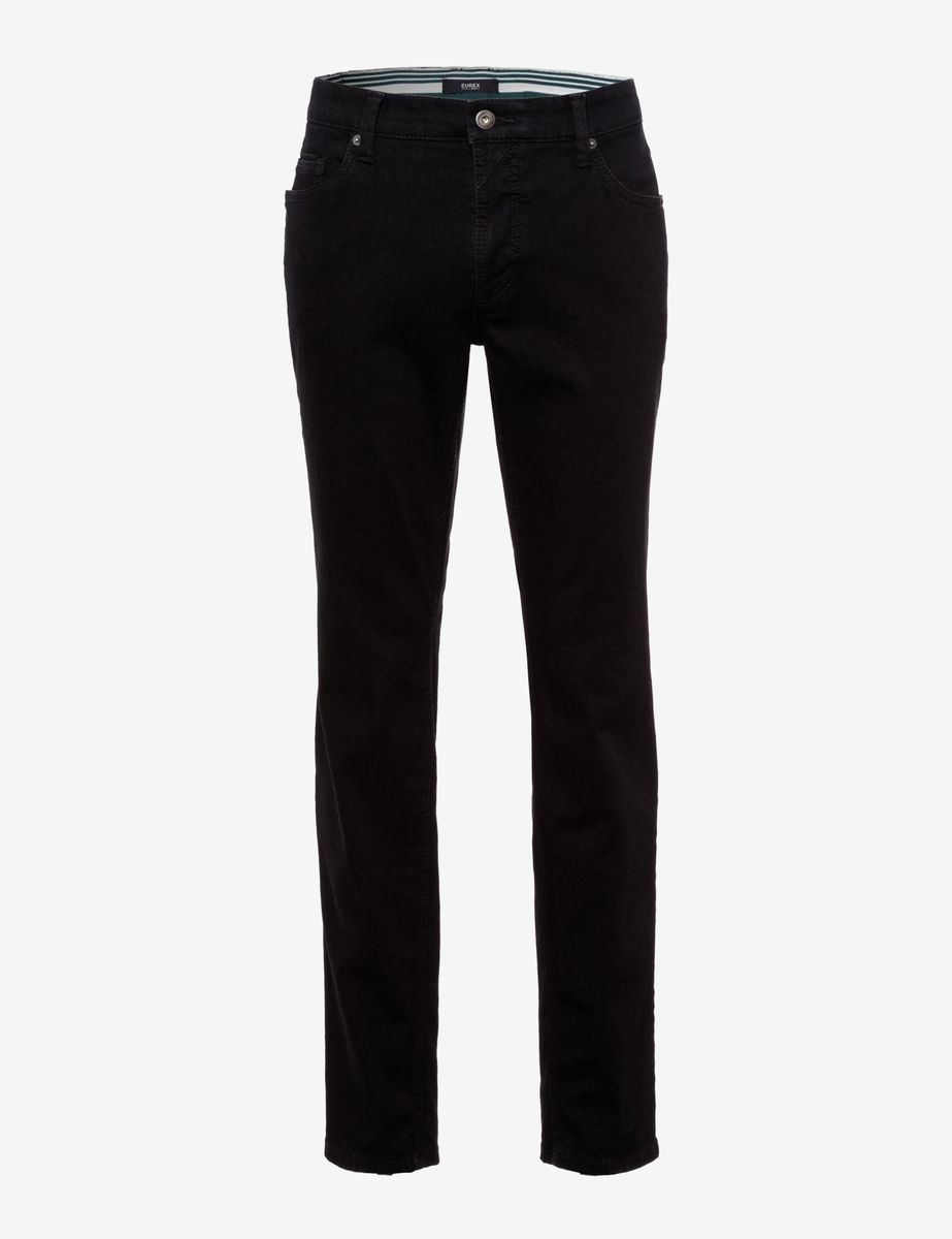 Herren Schwarze Regular Fit Five-Pocket Jeans
