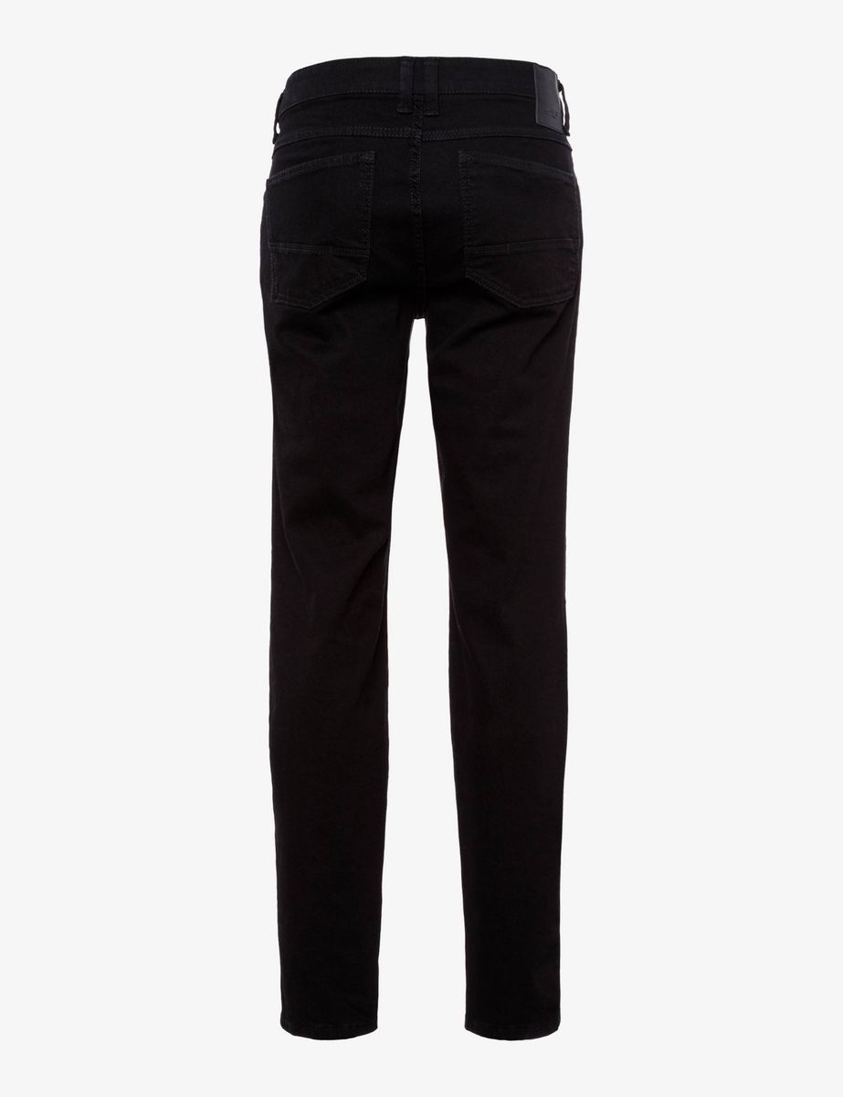 Herren Schwarze Regular Fit Five-Pocket Jeans