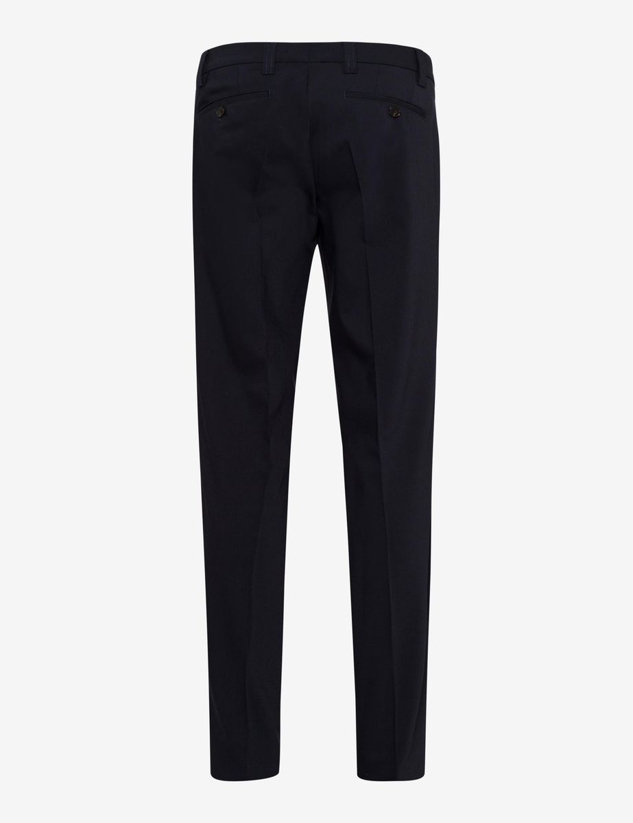 Klassische marineblaue Flatfront Hose