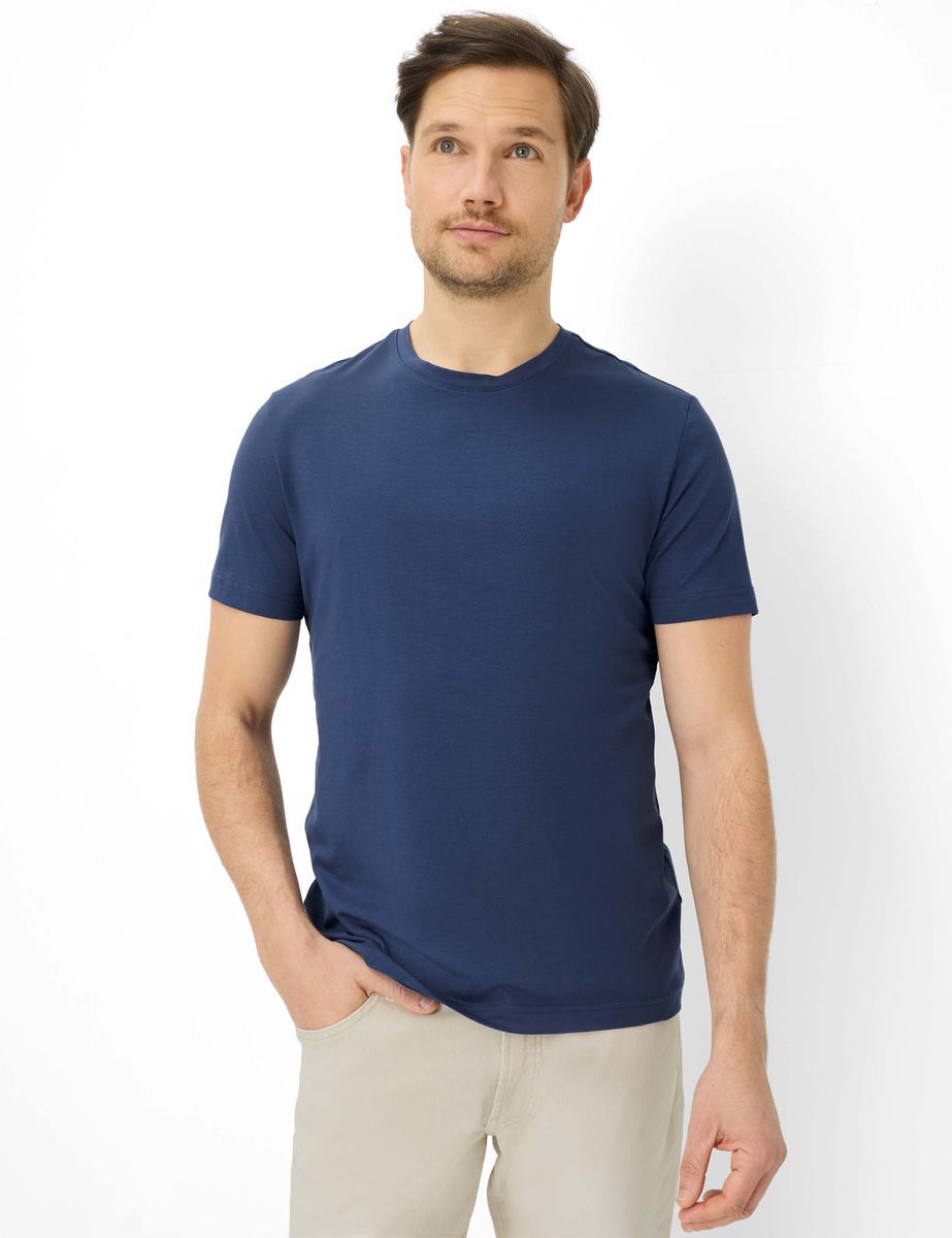 Herren T-Shirt mit Rundhalsausschnitt, klassische Passform