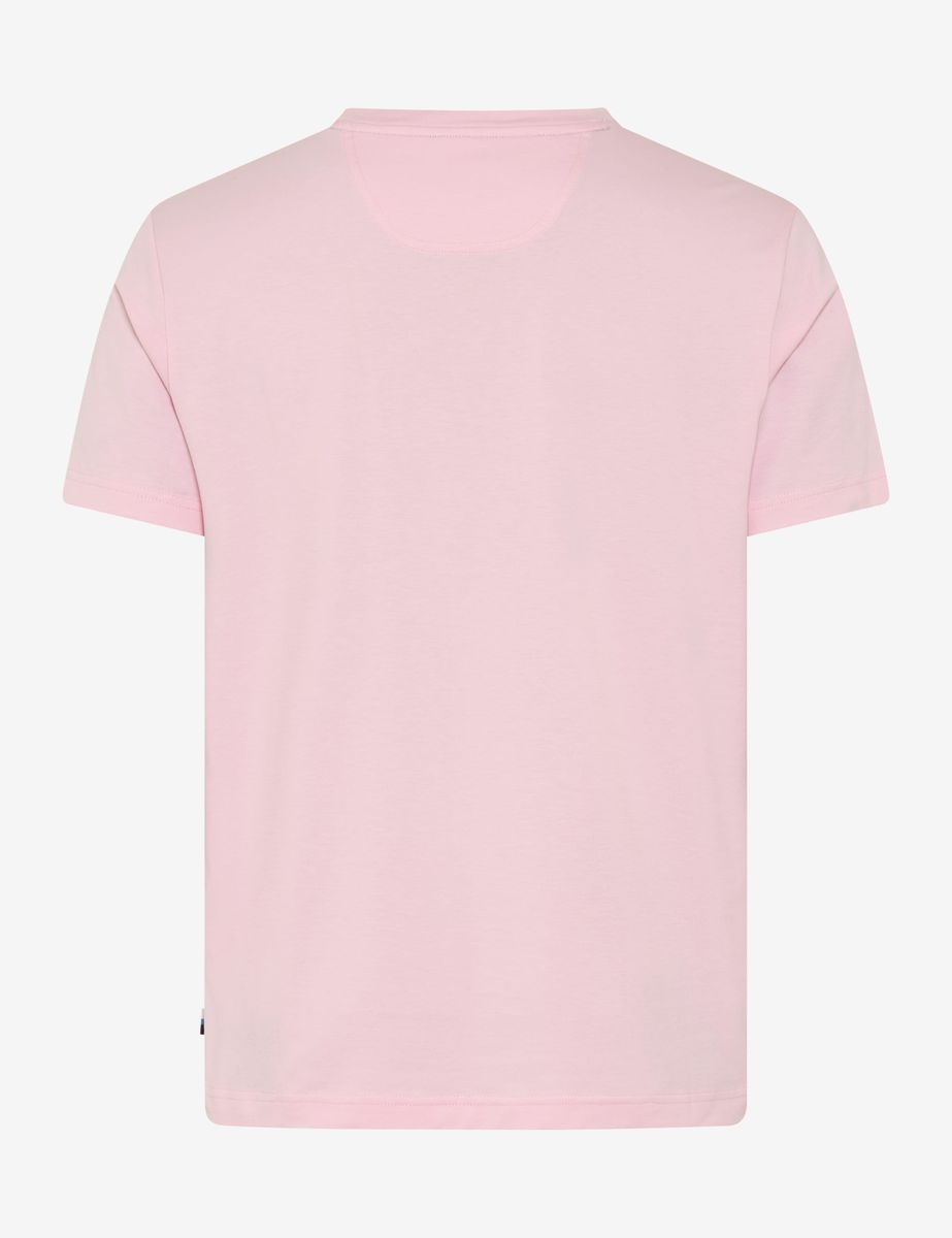 Basic einfarbiges T-Shirt mit Rundhalsausschnitt