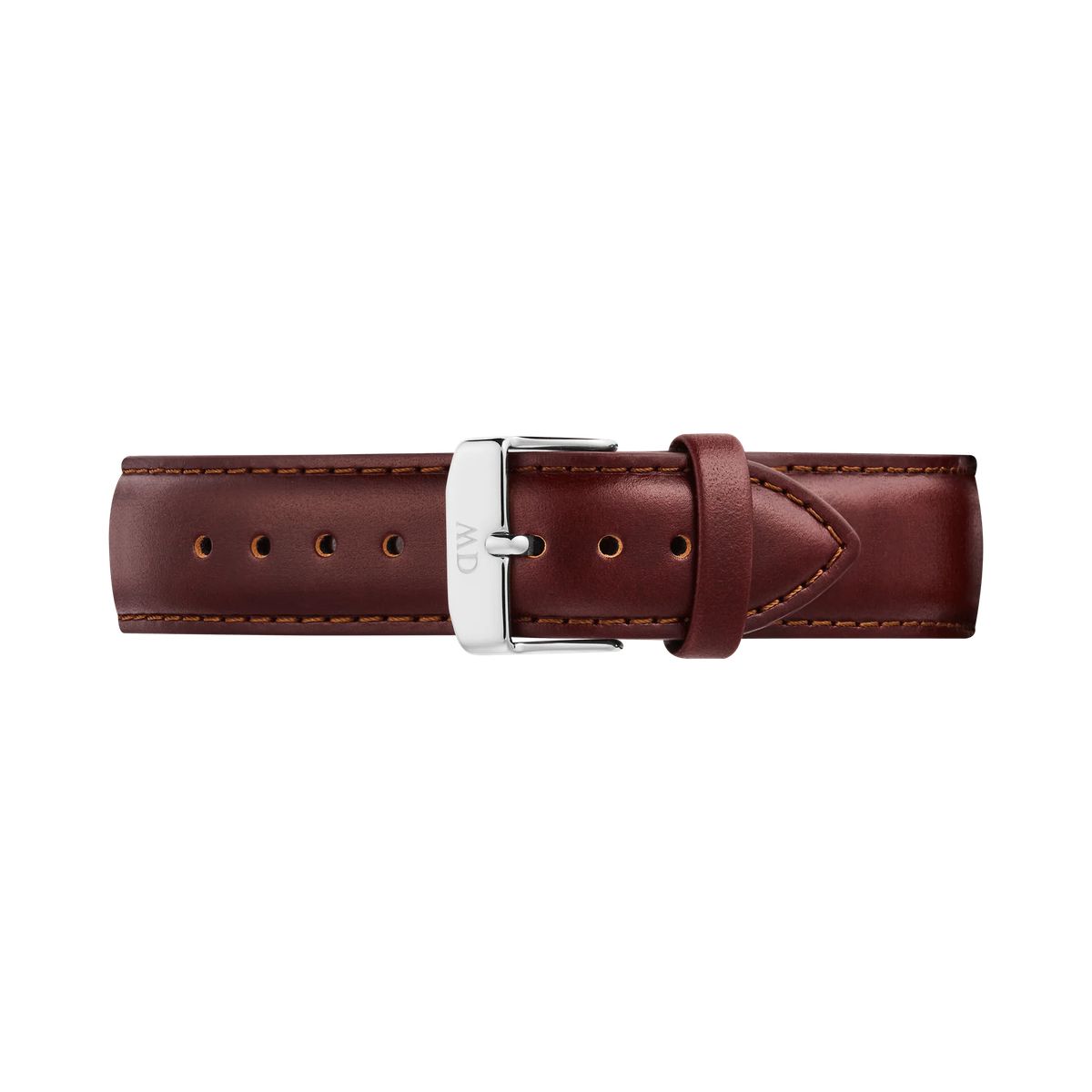 Klassisches schwarzes Leder-Uhrenarmband