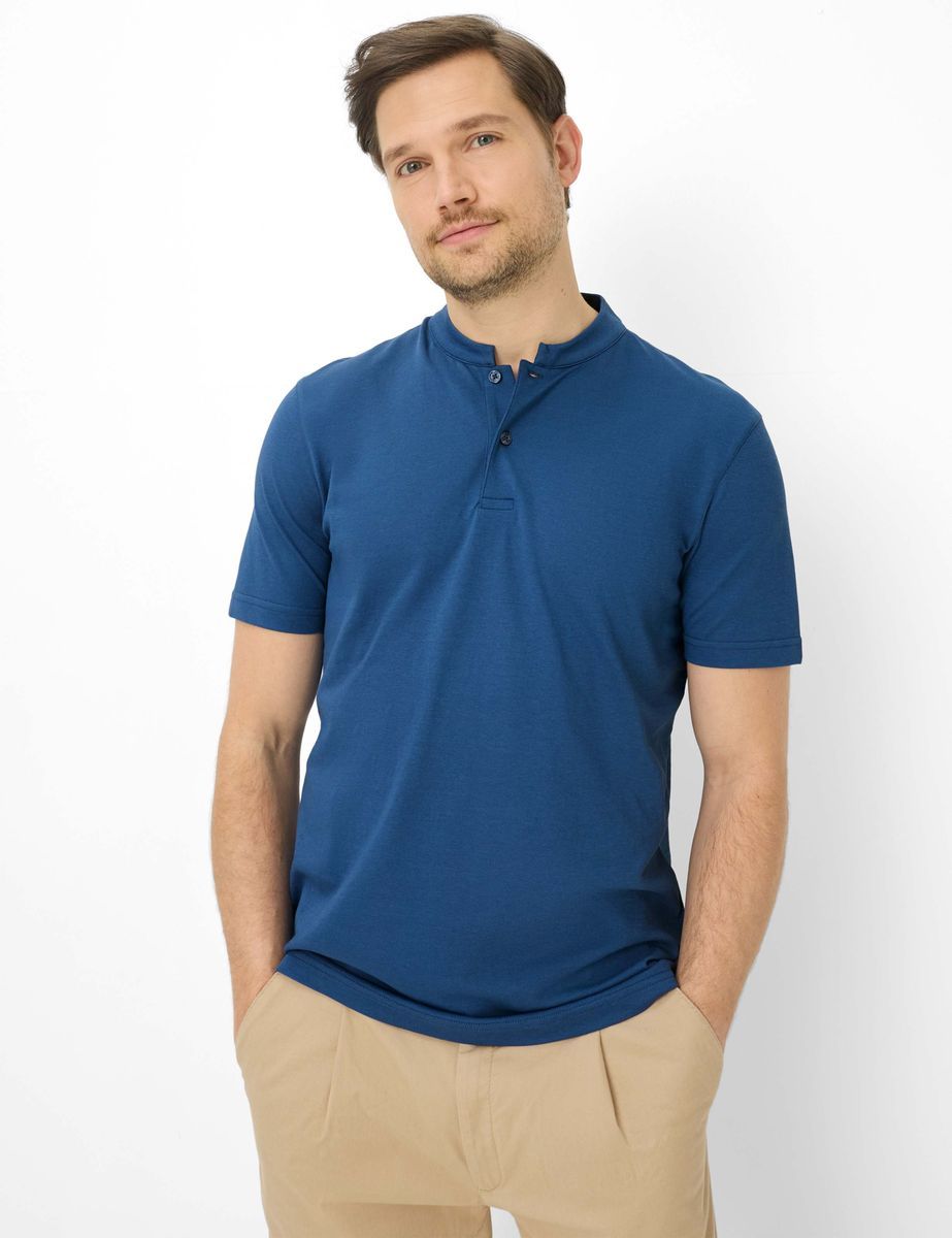 Lässiges Knopfleisten-Poloshirt