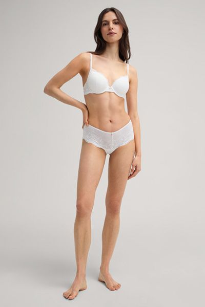 Hipster Beautiful Offwhite Spitzen-Slips mit Blumendesign