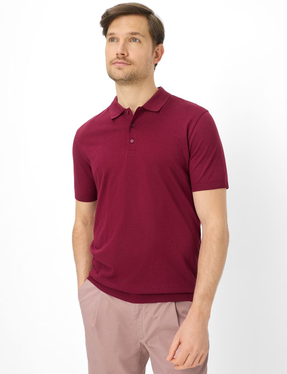 Klassisches Strickjersey-Poloshirt