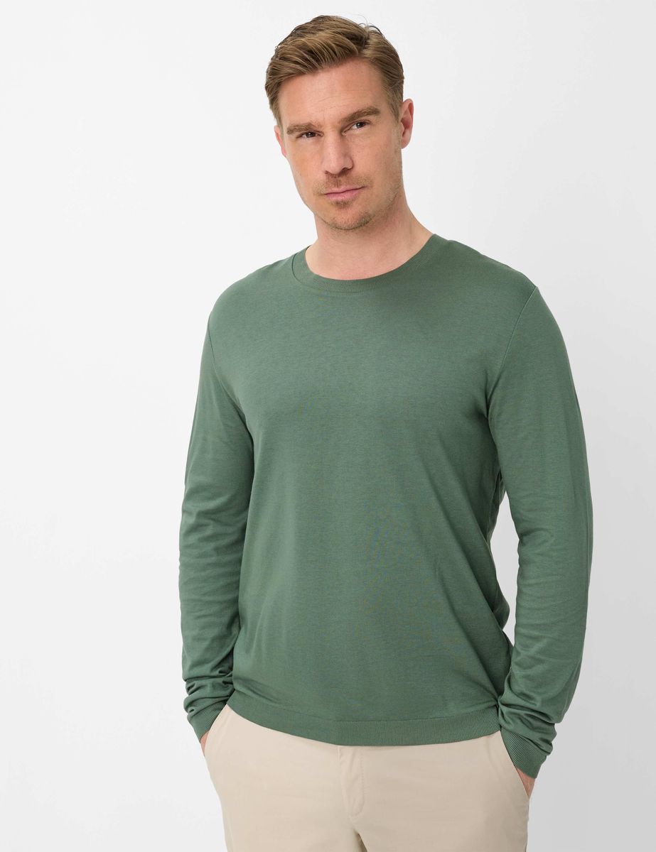 Herren Strickshirt mit langen Ärmeln