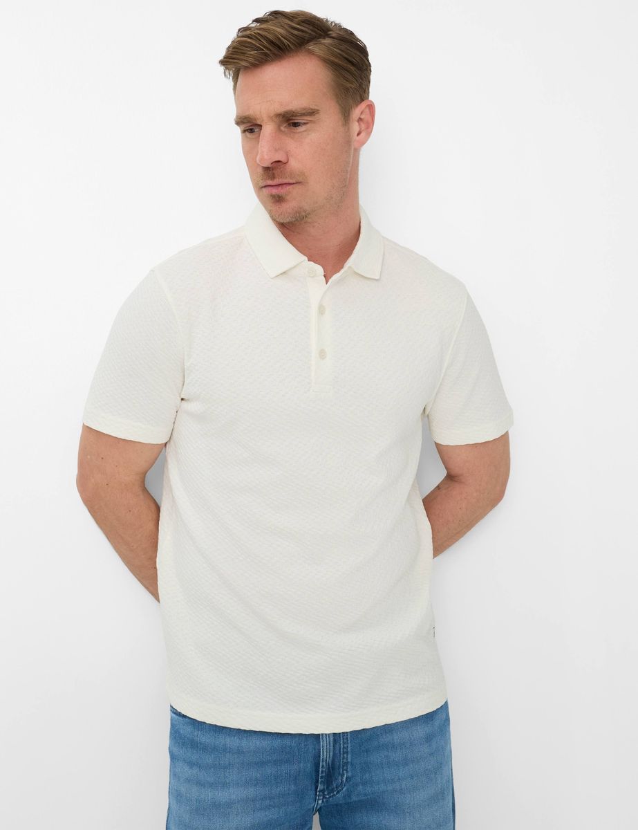 Herren Poloshirt aus strukturiertem Baumwollpiqué