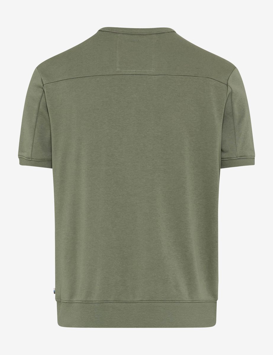Herren Kurzarm-Sweatshirt mit Tasche