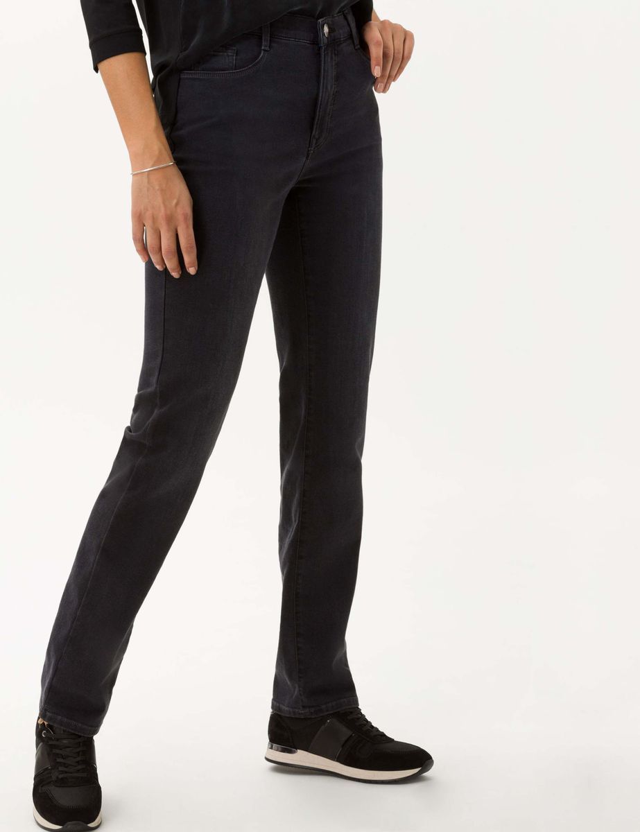Damen Five-Pocket Jeans Dunkelwaschung