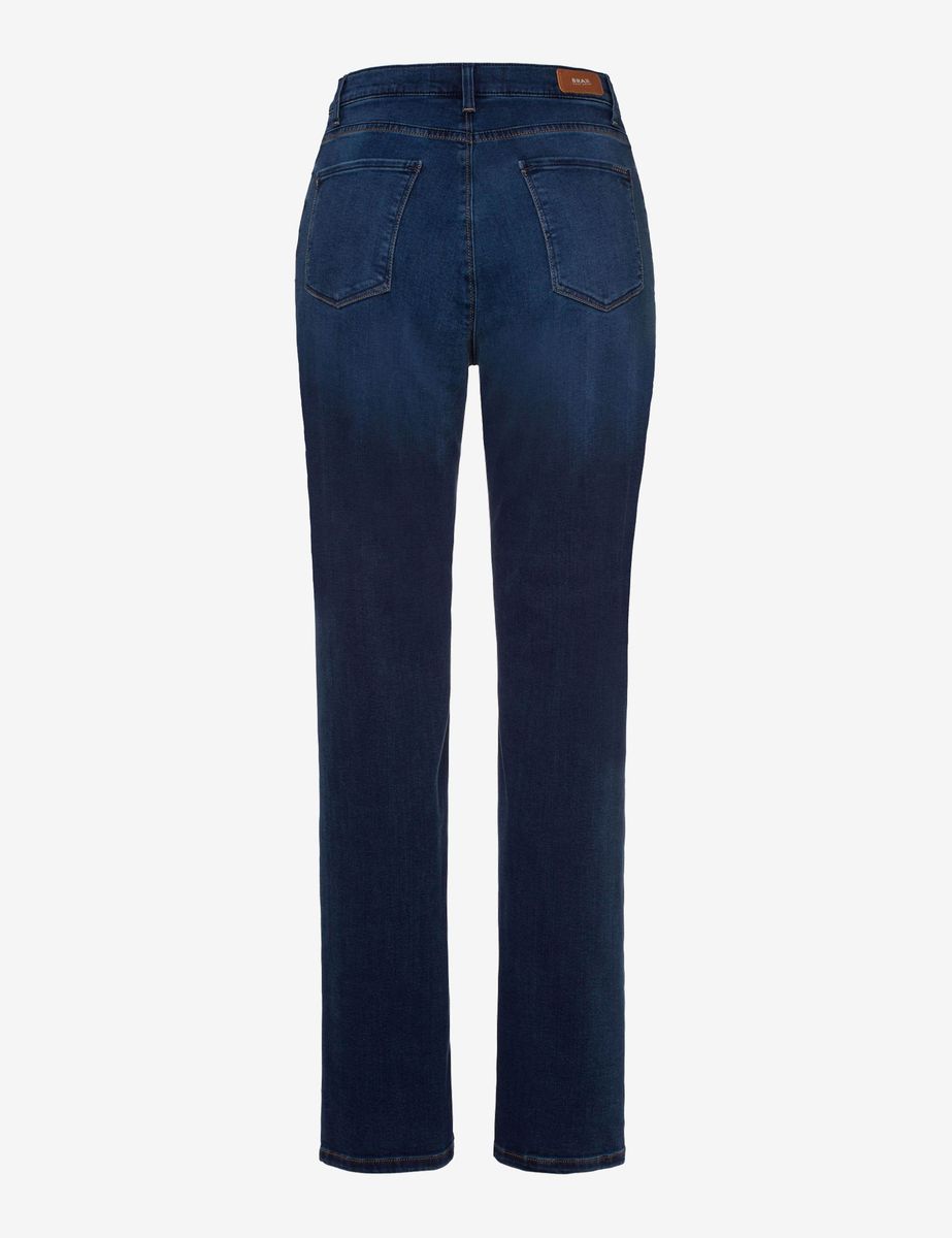 Jeans mit geradem Bein in dunkler Waschung