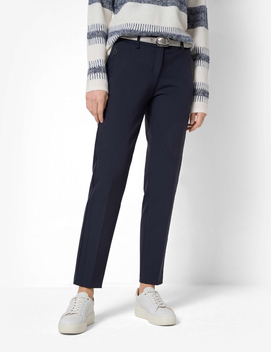 Damen Marineblaue Chino Hose in regulärer Passform