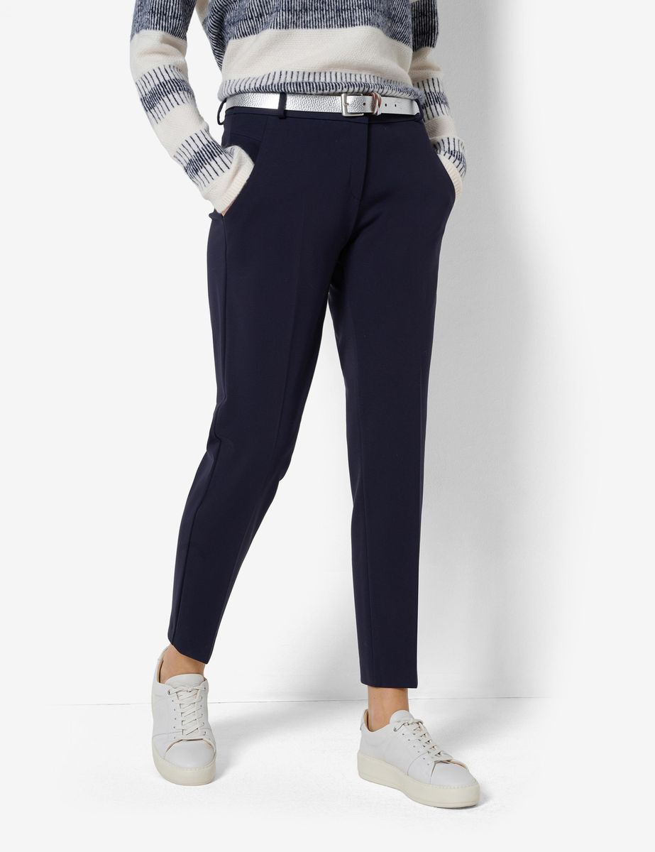 Damen Marineblaue Chino mit regulärer Passform
