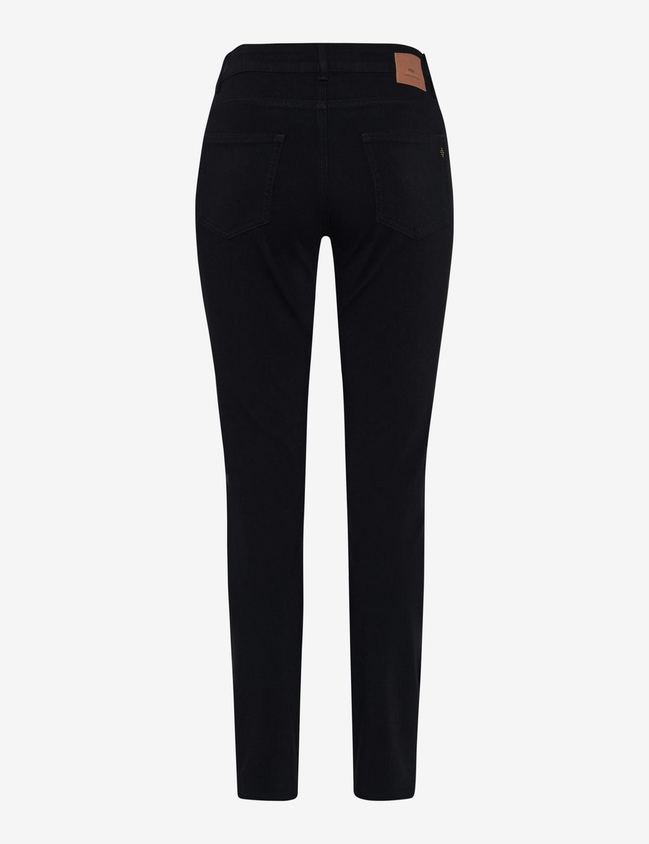Damen Slim Fit Schwarze Jeans