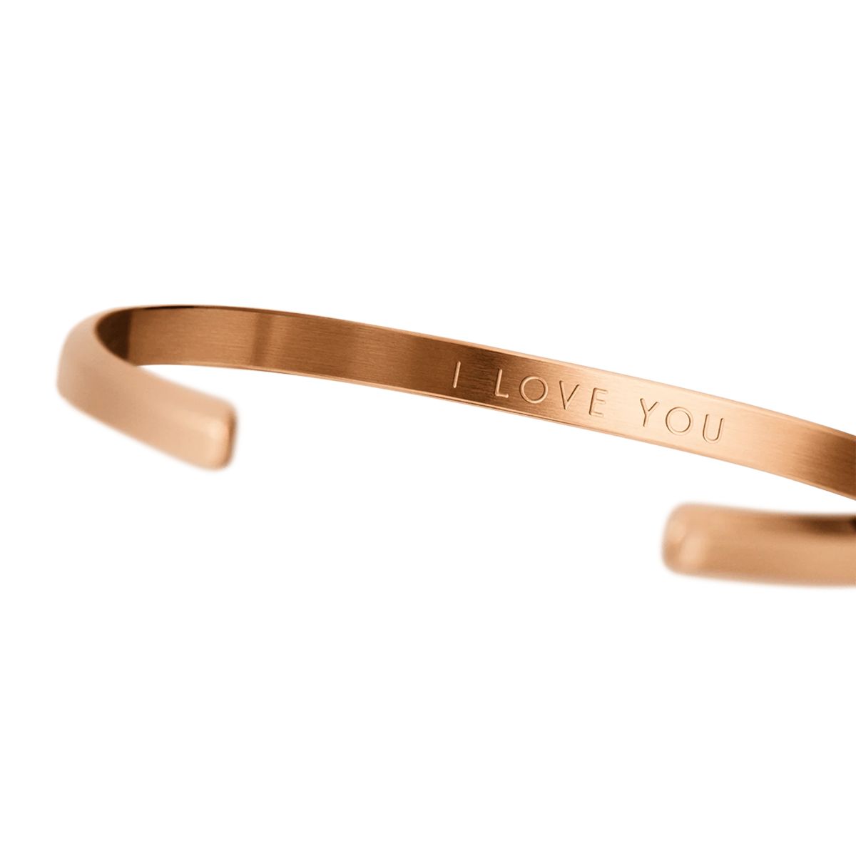 Minimalistischer Armreif Rosegold Finish