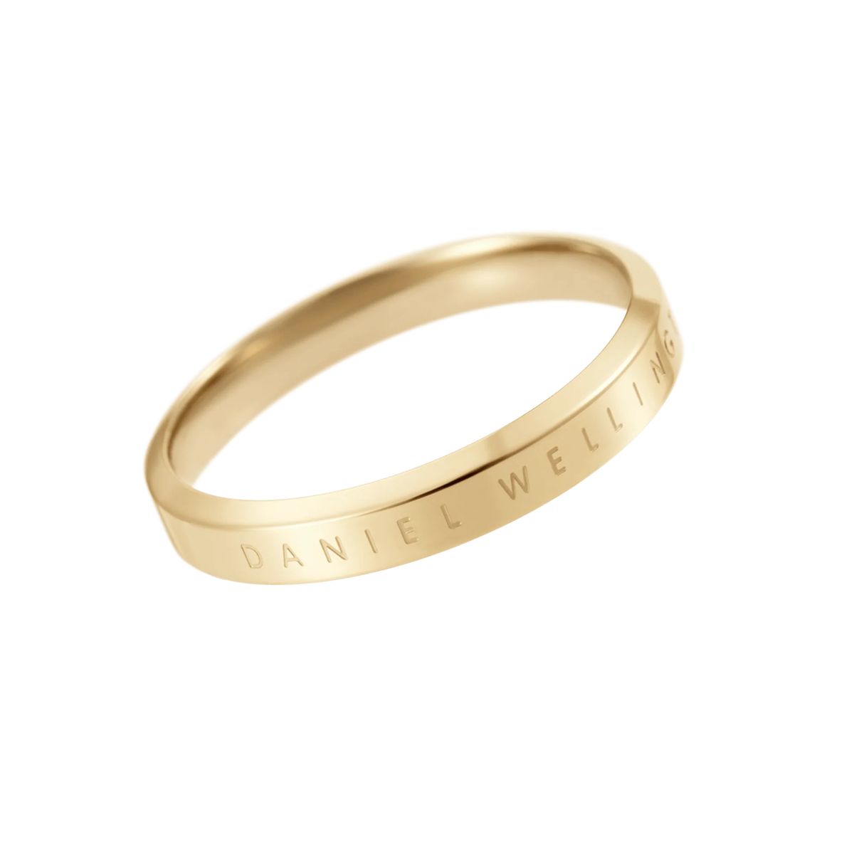 Klassischer Goldring Minimalistisches Design