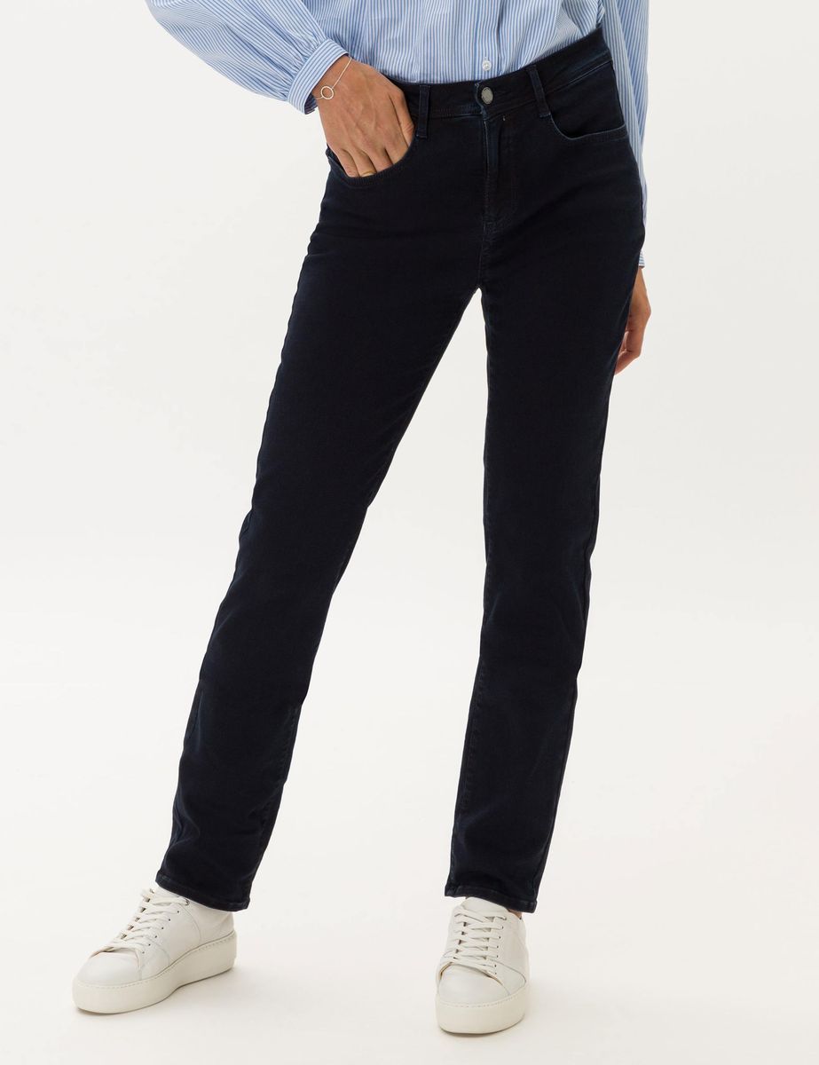Damen Straight Leg Jeans Dunkelblau