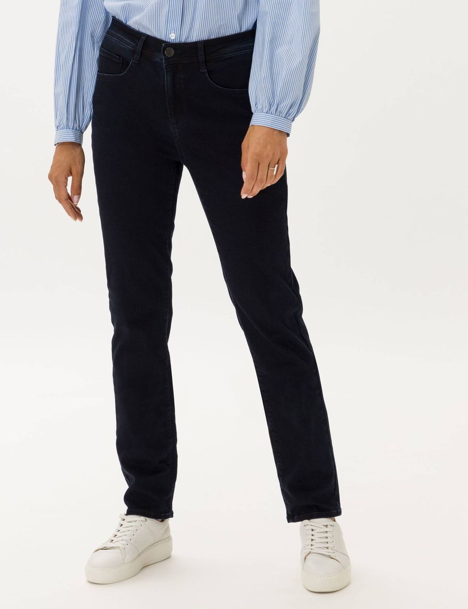 Dunkelblaue Jeans mit regulärer Passform