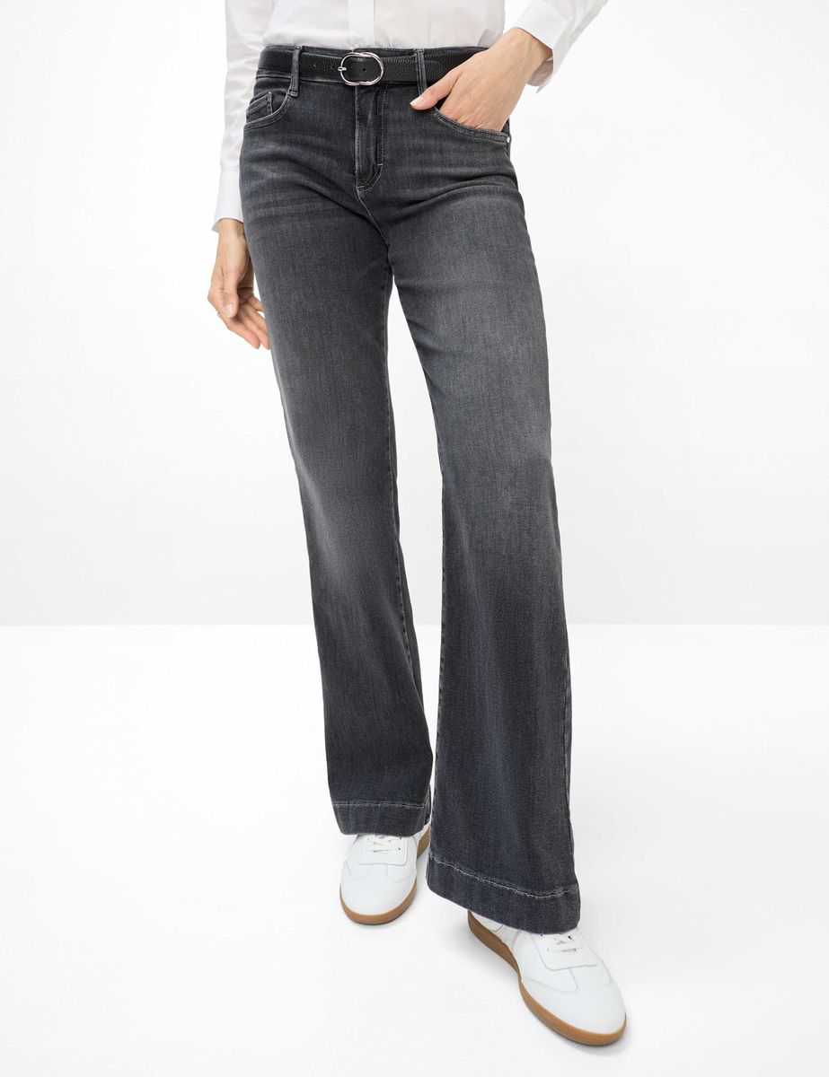 Weit geschnittene Jeanshose aus Denim