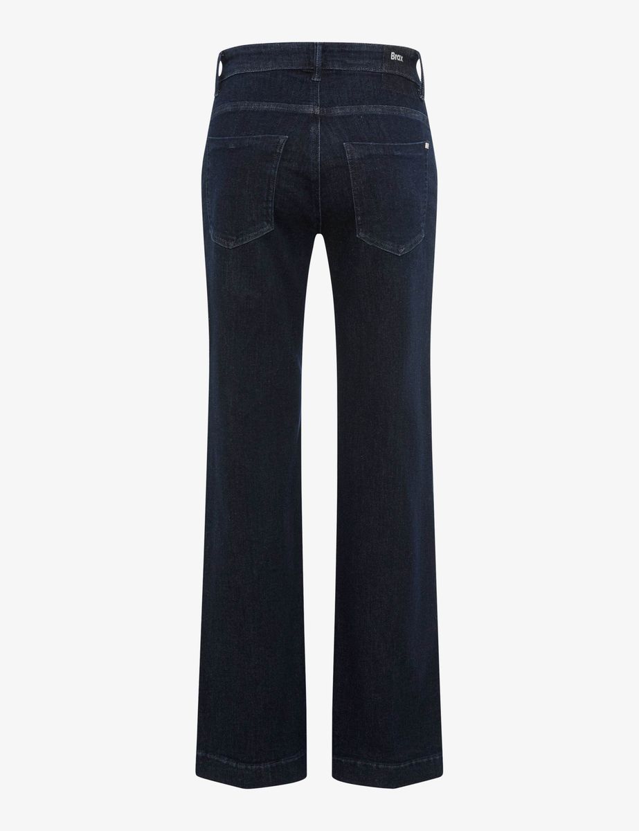 Weit geschnittene Jeans in dunkler Waschung