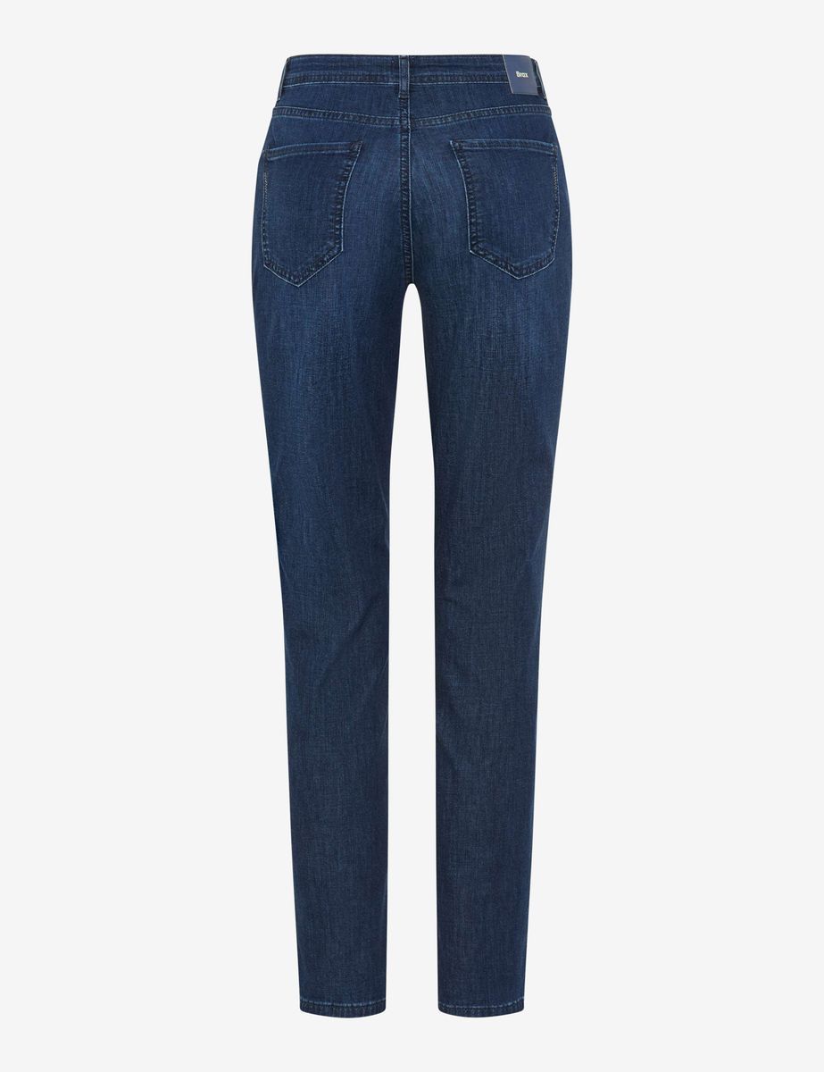 Jeans mit regulärer Passform, dunkle Waschung