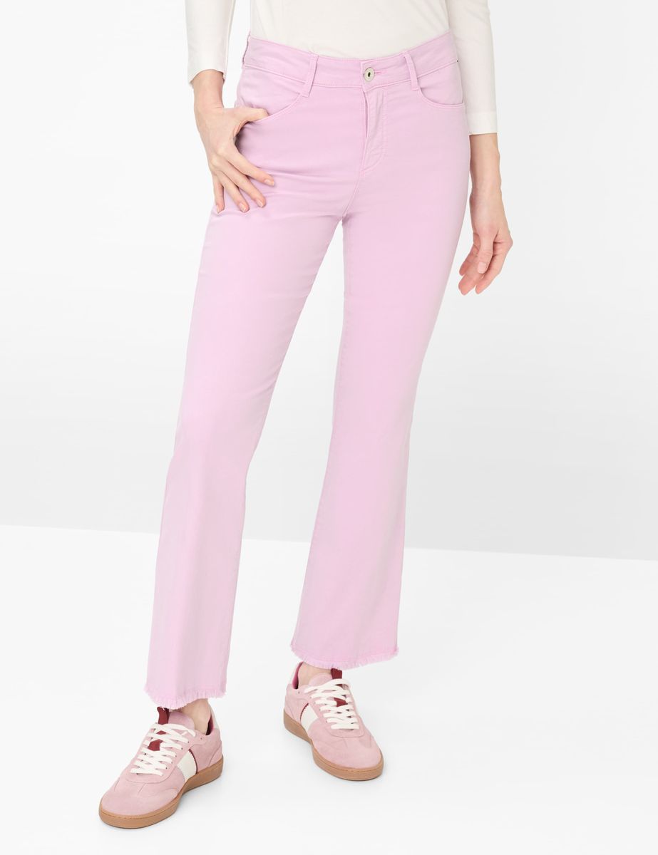Cropped Bootcut Jeans in Altrosa