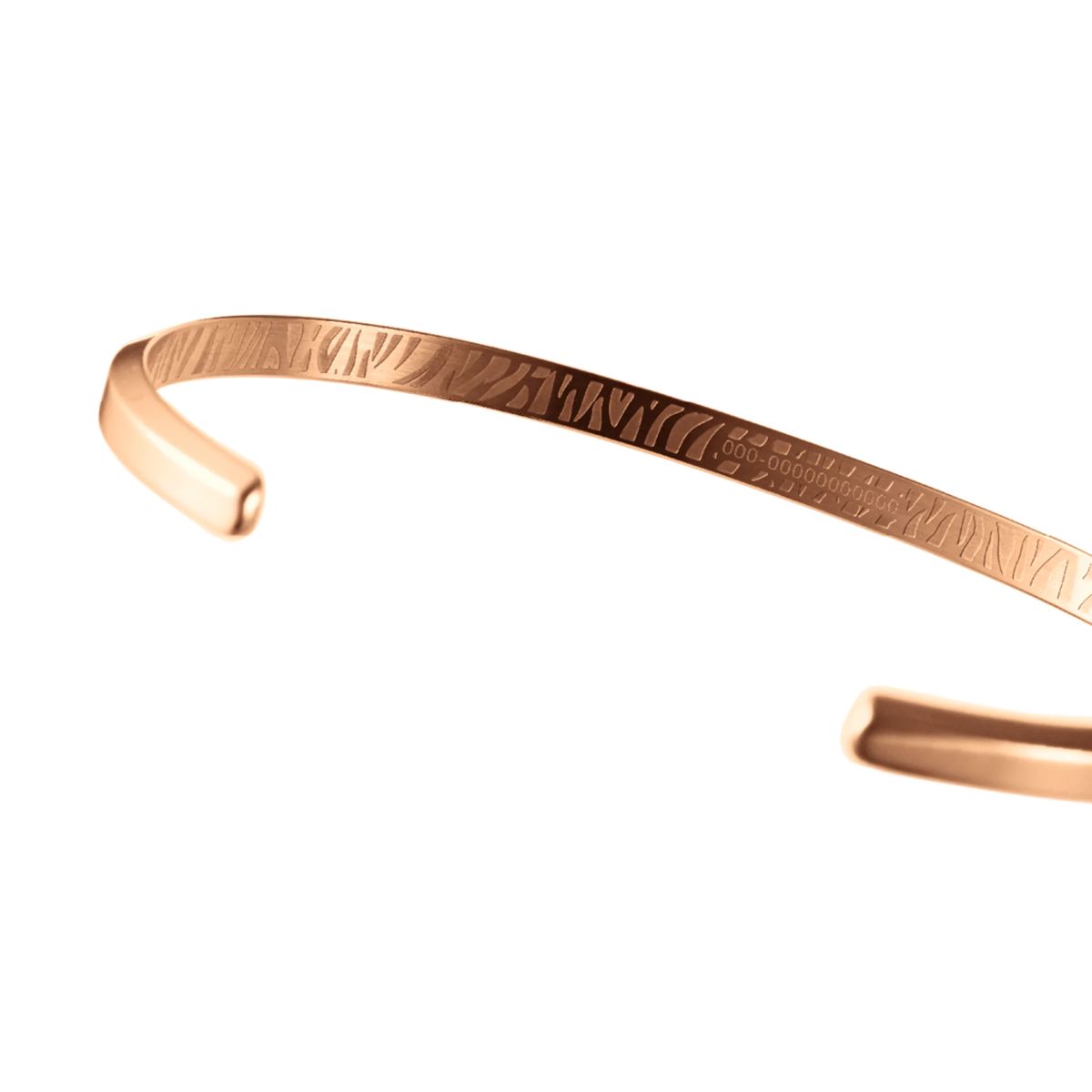 Roségoldenes Armband mit Tigermuster