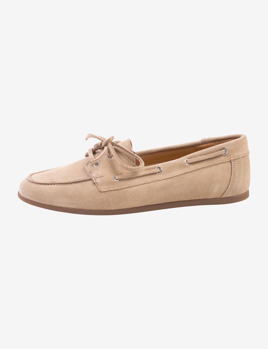 Suede Leder Bootsschuh Loafer