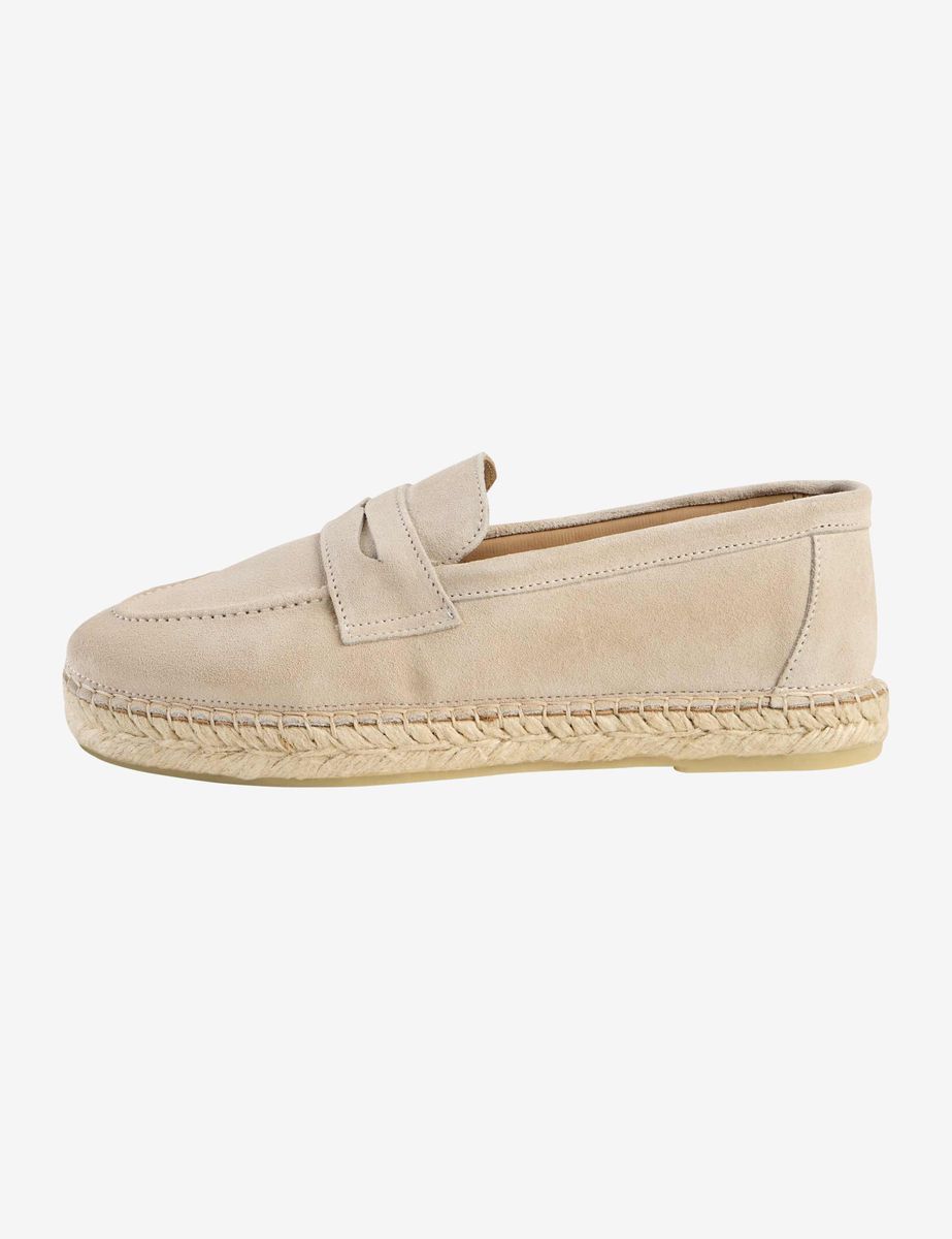 Espadrilles aus Wildleder mit Penny Loafer