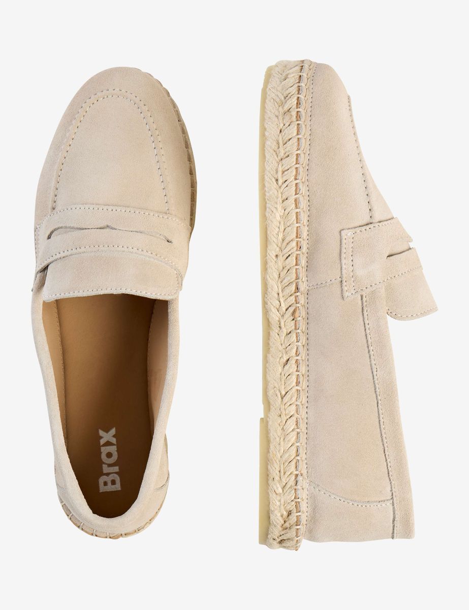 Espadrilles aus Wildleder mit Penny Loafer