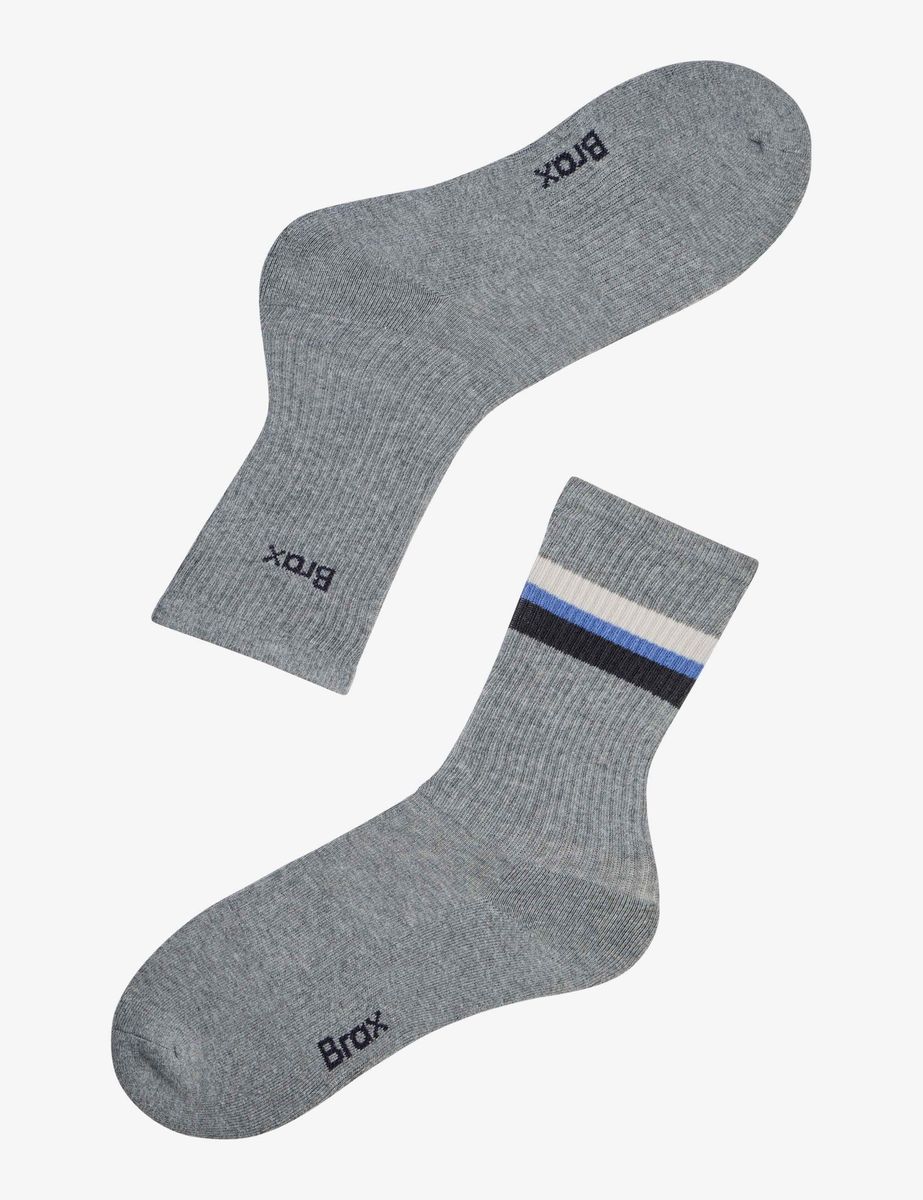 Herrensocken aus Baumwollmischgewebe mit Streifen