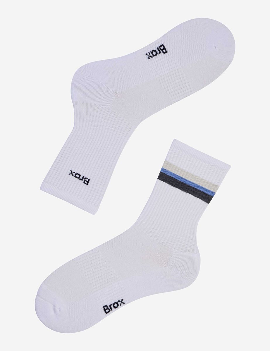 Gerippte Freizeitsocken aus Baumwollmischung