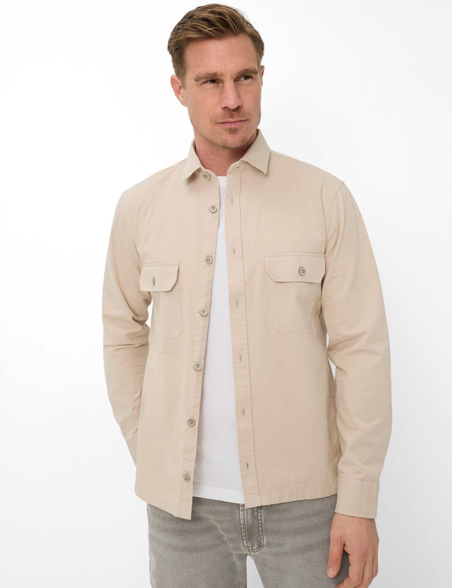 Herren Baumwoll-Twill Overshirt