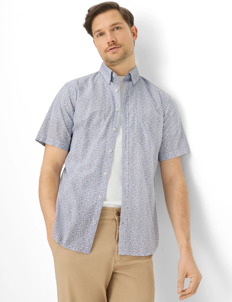 Herren Kurzarm-Button-Down-Hemd