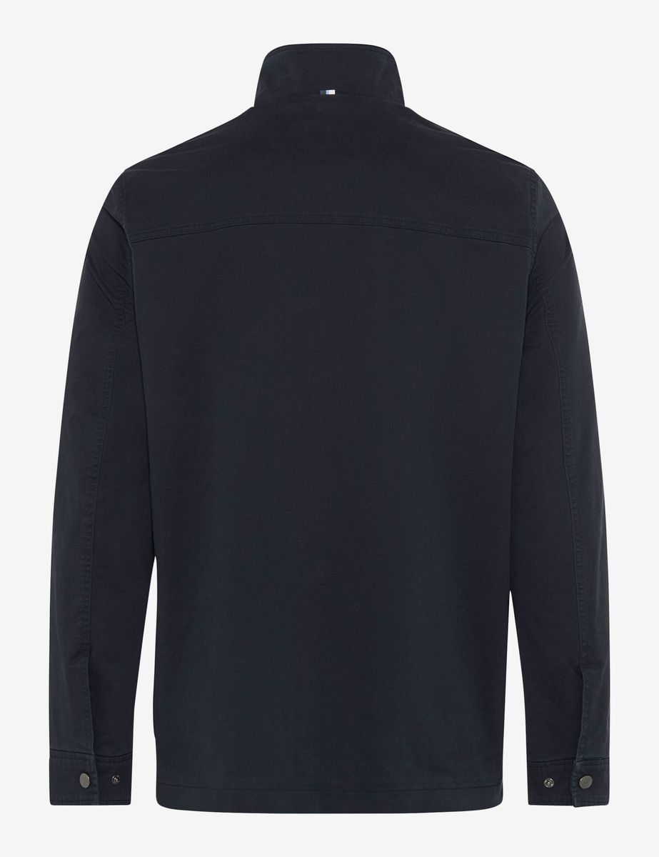 Marineblaue Feldjacke aus Baumwollmischung