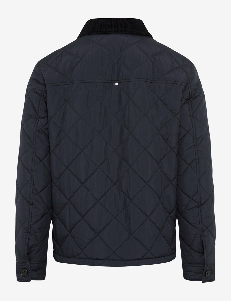 Herren Steppjacke mit Cordkragen