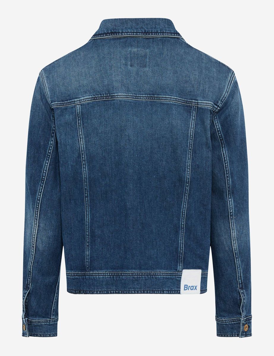 Klassische Jeansjacke im Trucker-Stil