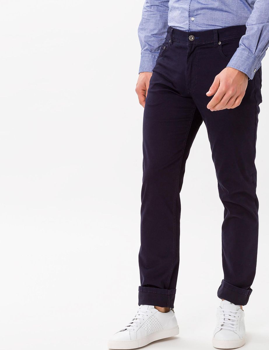 Herren Dunkelblaue Five-Pocket-Hose