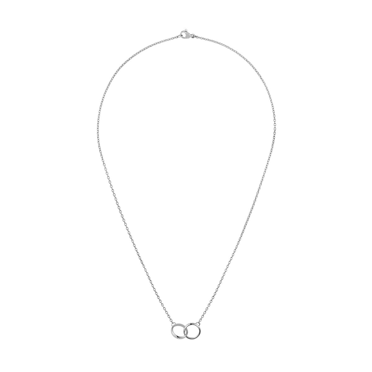 Klassische Halskette mit ineinandergreifenden Kreisen