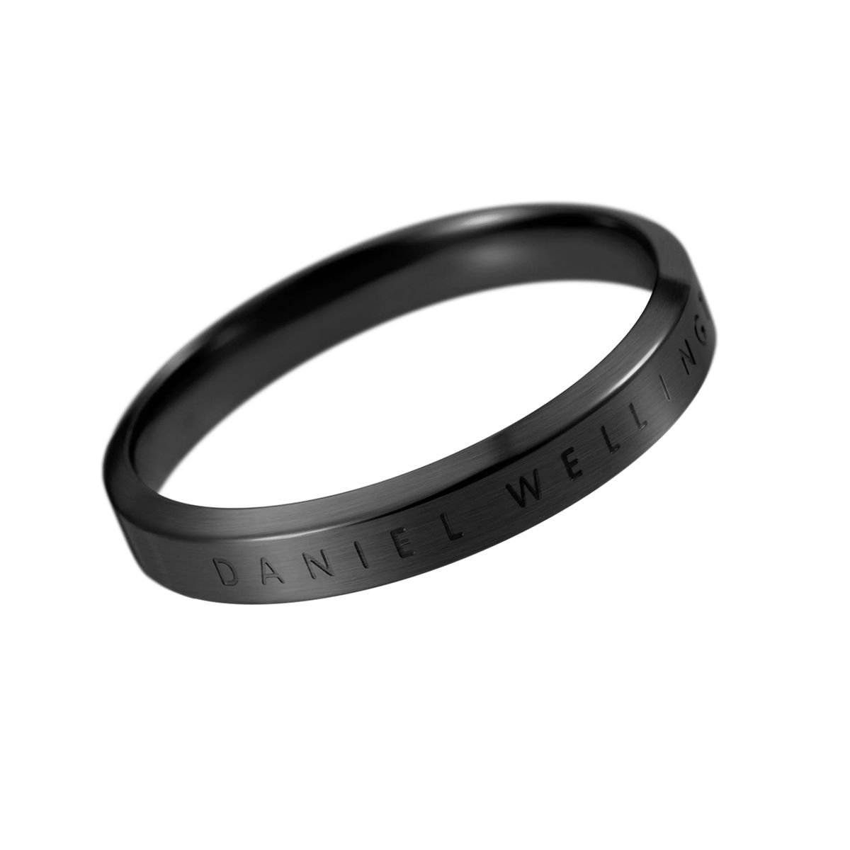 Minimalistischer Unisex-Ring in Schwarz