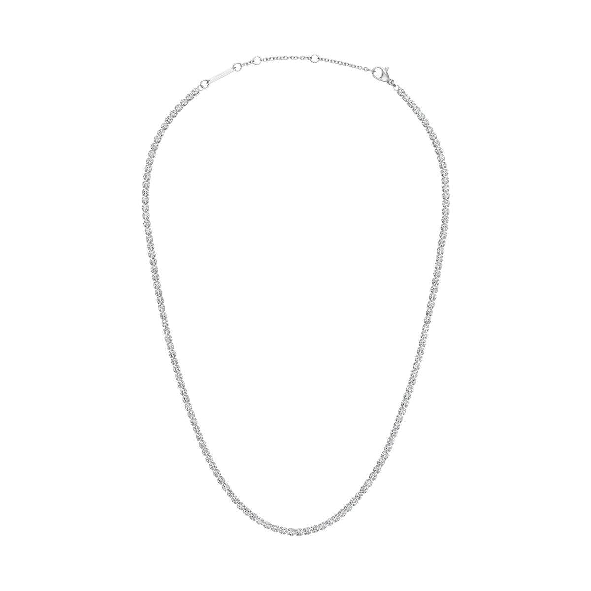 Elegante silberne klassische Tenniskette